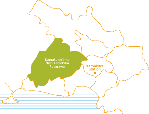 Map of KamakuraYama／NishiKamakura／Fukasawa