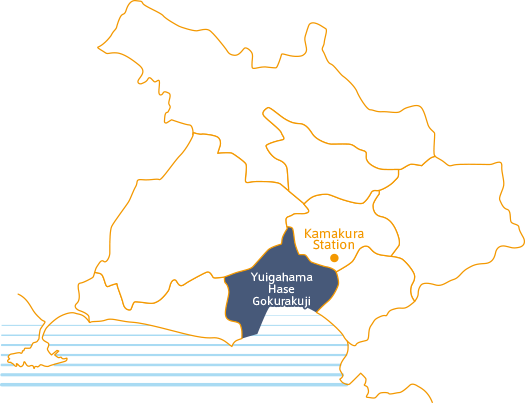 Map of Yuigahama／Hase／Gokurakuji